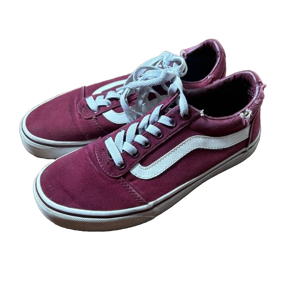 VANS Burgundy Low Top Old Skool Sk8 Skater Shoe Womens Size 7.5